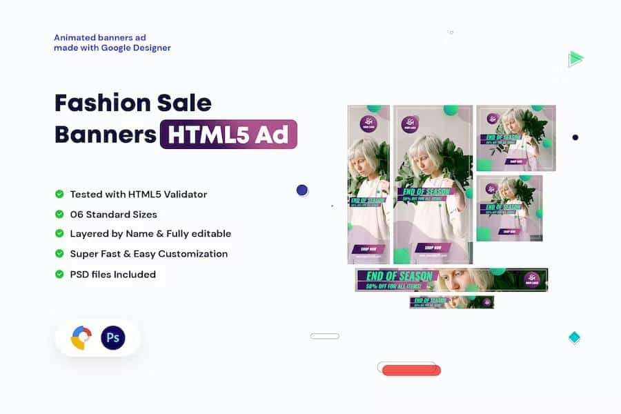 FASHION SALE BANNERS HTML5 AD
